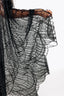 Azrael Black Beaded Bat Wing Dress