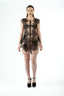 Angel Trumpet Lace Mini Dress