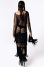 Morta Beaded Cross Fringe Dress