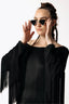 Revenant Black Dress with Fringe Details