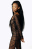 Thanatos Beaded Gown with Rhinestone Spine
