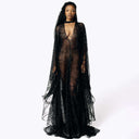 Azrael Black Beaded Gown
