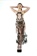 Queen of the Night Sheer Maxi Dress