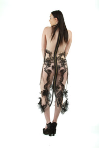 Queen of the Night Sheer Maxi Dress