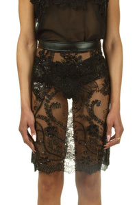 Belladona Lace Pencil Skirt
