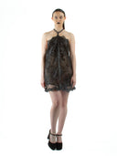 Black Calla Lily Lace Dress