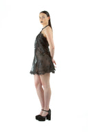 Black Calla Lily Lace Dress