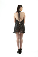 Black Calla Lily Lace Dress