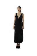 Black Star Backless Maxi Dress