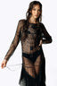 Morta Beaded Cross Fringe Dress