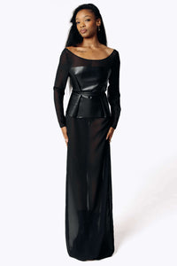 Samhanach Sheer Chiffon Gown