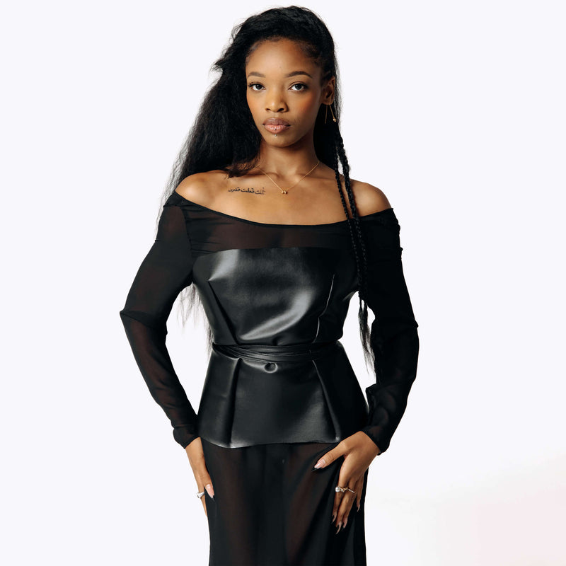 Samhanach Sheer Chiffon Gown