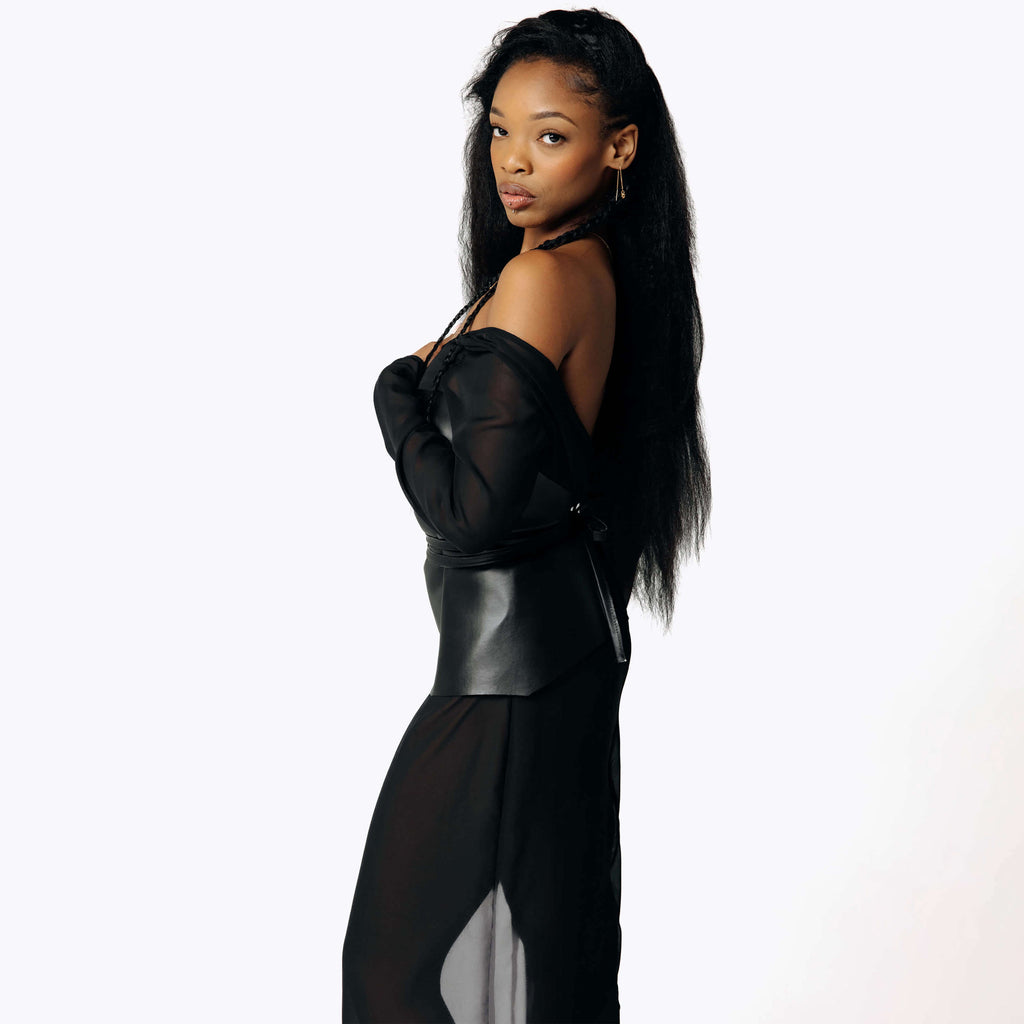 Samhanach Sheer Chiffon Gown