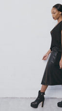 The Wilt Choker: Cactus Leather Choker with Flower Drop Pendant