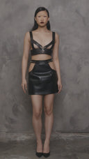 Trinity Cactus Leather Harness Bralette