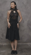 Etherial Descent Chiffon Halter Top