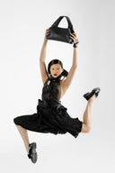 Possession Black Faux Leather Bag