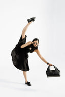 Possession Black Faux Leather Bag