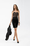 Satin Slip Pencil Skirt