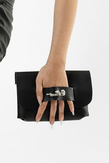 Taken Below Cactus Leather Clutch