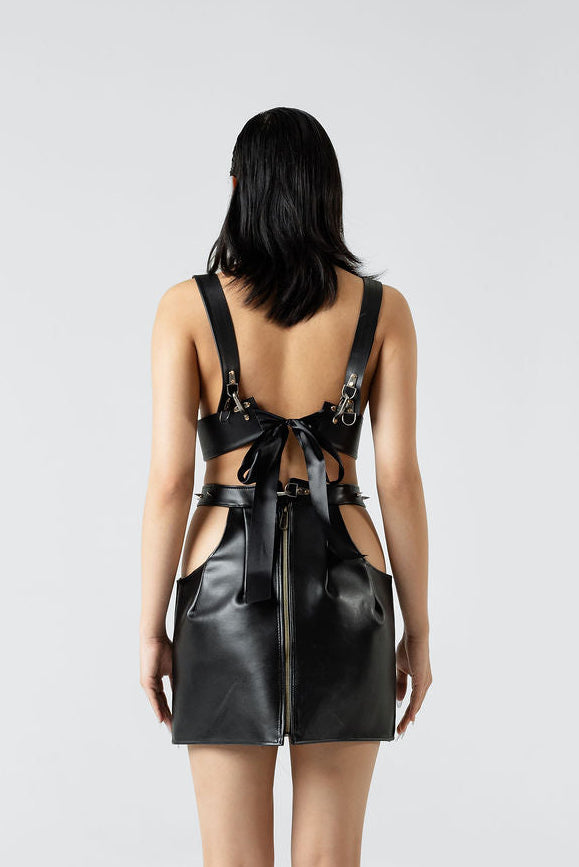 Trinity Cactus Leather Harness Bralette