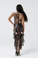 Nyx Floral Lace Illusion Dress