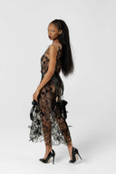 Nyx Floral Lace Illusion Dress