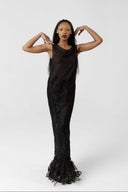 Moonlit Garden Lace Maxi Dress