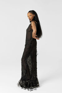 Moonlit Garden Lace Maxi Dress