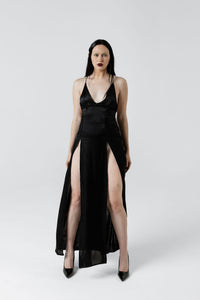 Afterlight Satin Maxi Dress