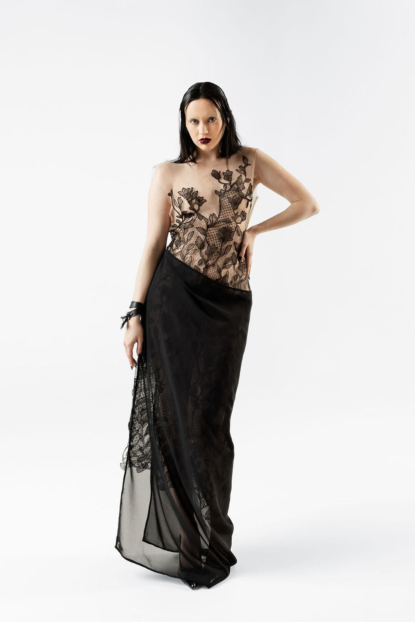 Persephone Floral Lace Gown