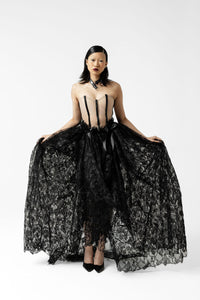 Shadow Queen Corset Ball Gown