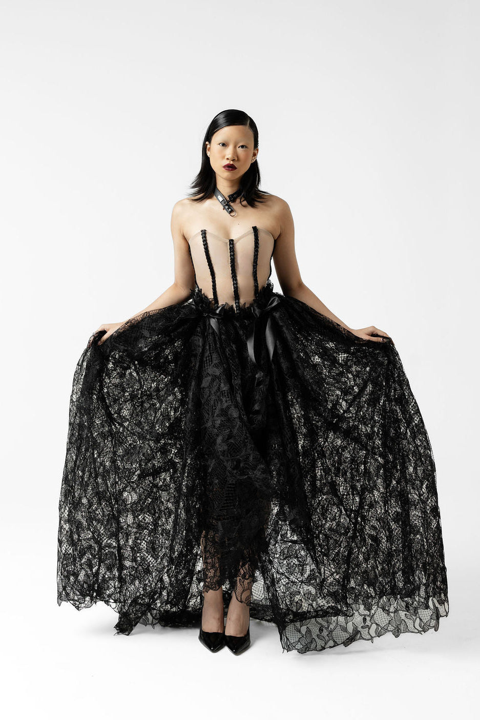 Shadow Queen Corset Ball Gown