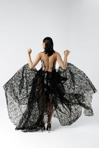 Shadow Queen Corset Ball Gown