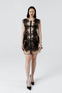 Angel Trumpet Lace Mini Dress