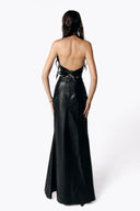 Grim Cactus Leather Maxi Skirt