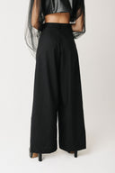 Wide-Leg Bamboo Cotton Trousers
