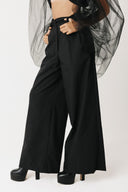 Wide-Leg Bamboo Cotton Trousers