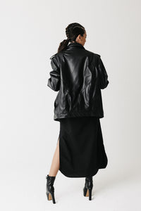 Cactus Leather Bomber Jacket