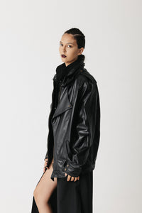 Cactus Leather Bomber Jacket