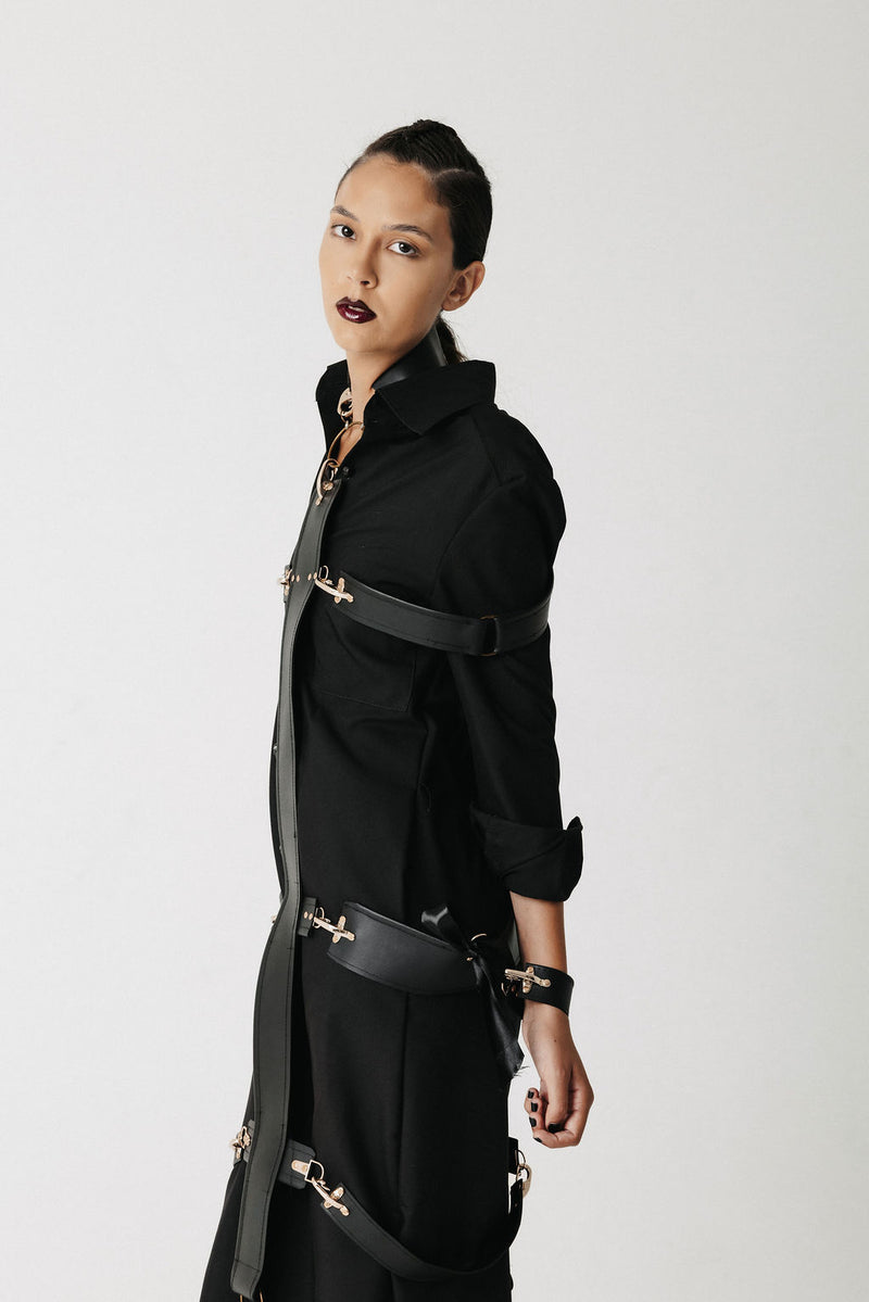 Stuart Full Body Cactus Leather Harness