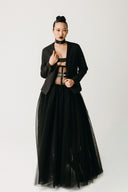 Onyx Blazer | Collarless Bamboo Cotton Blazer