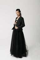 Onyx Blazer | Collarless Bamboo Cotton Blazer
