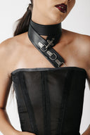 Tether Cactus Leather Belt Choker
