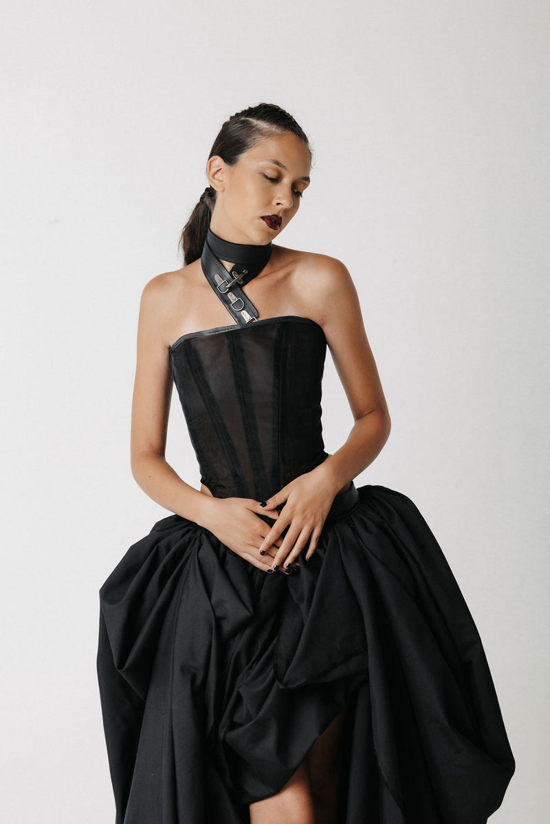 Tether Cactus Leather Belt Choker